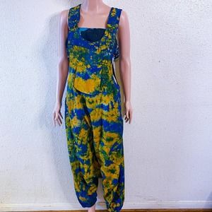 Beautiful boho tie dye jumpsuit handmade